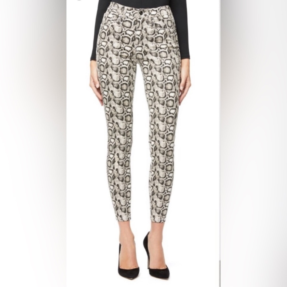 Good American Good Legs Snakeskin Print Skinny Jeans Women’s 00 25